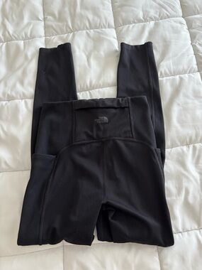 The North Face Black Rib-Panel Performance Leggings